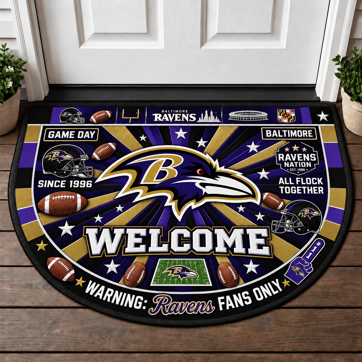 Baltimore Ravens NFL Doormat Gift For Fan - Limited Edition