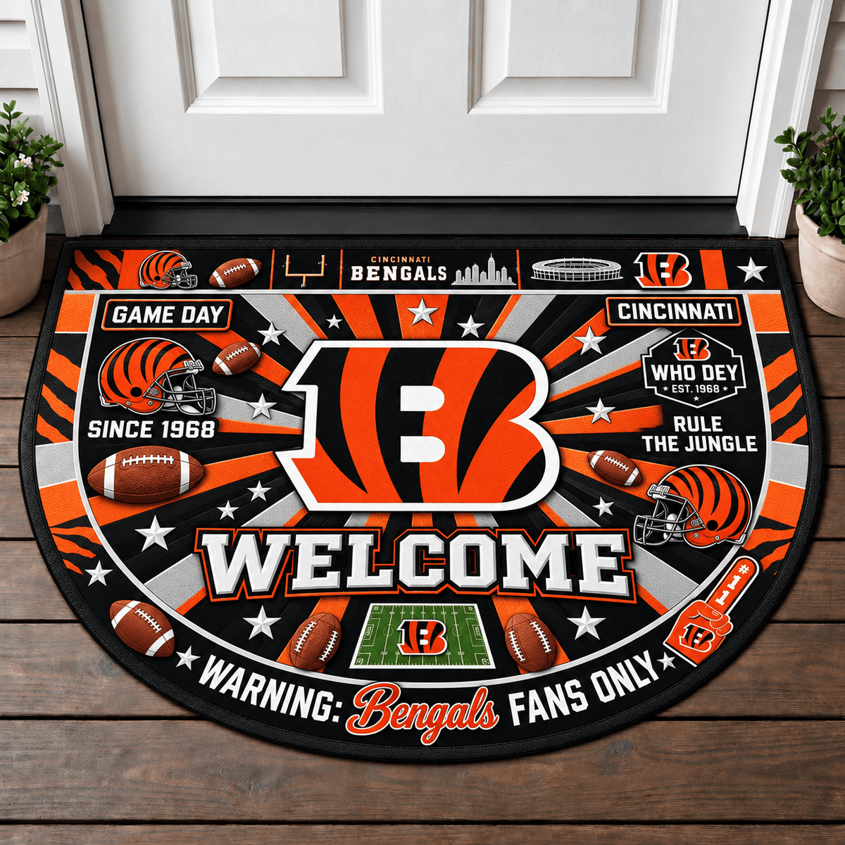 Cincinnati Bengals NFL Doormat Gift For Fan - Limited Edition