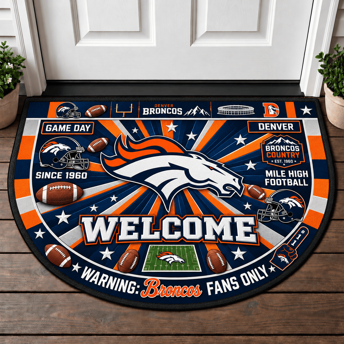 Denver Broncos NFL Doormat Gift For Fan - Limited Edition