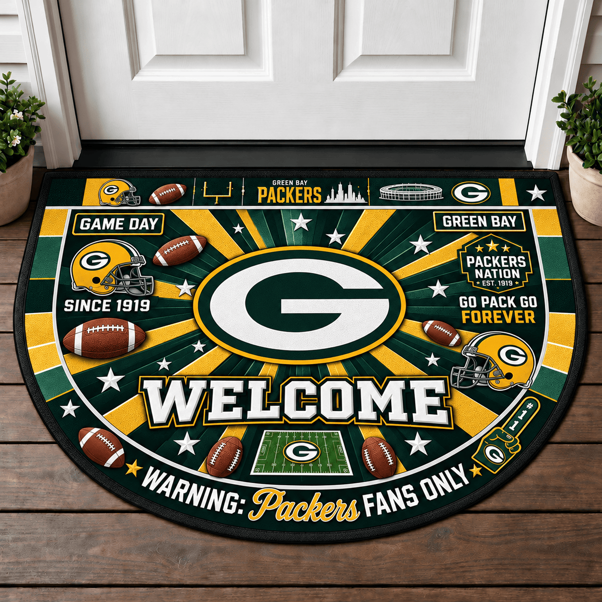 Green Bay Packers NFL Doormat Gift For Fan - Limited Edition