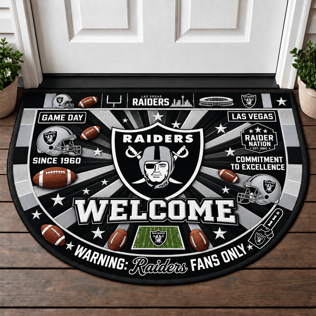 Las Vegas Raiders NFL Doormat Gift For Fan - Limited Edition