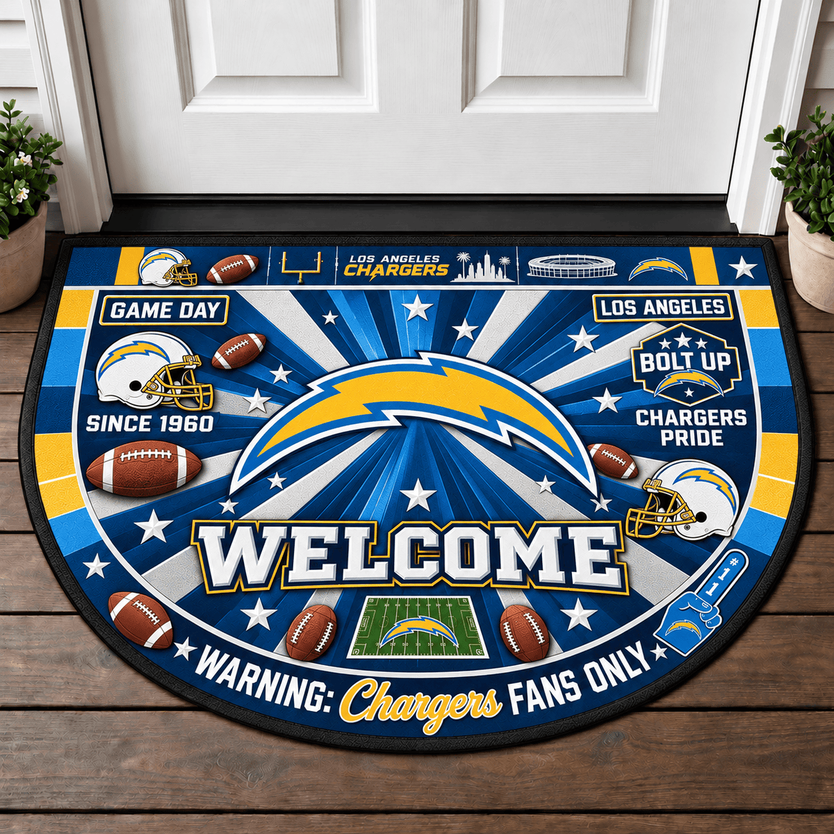 Los Angeles Chargers NFL Doormat Gift For Fan - Limited Edition