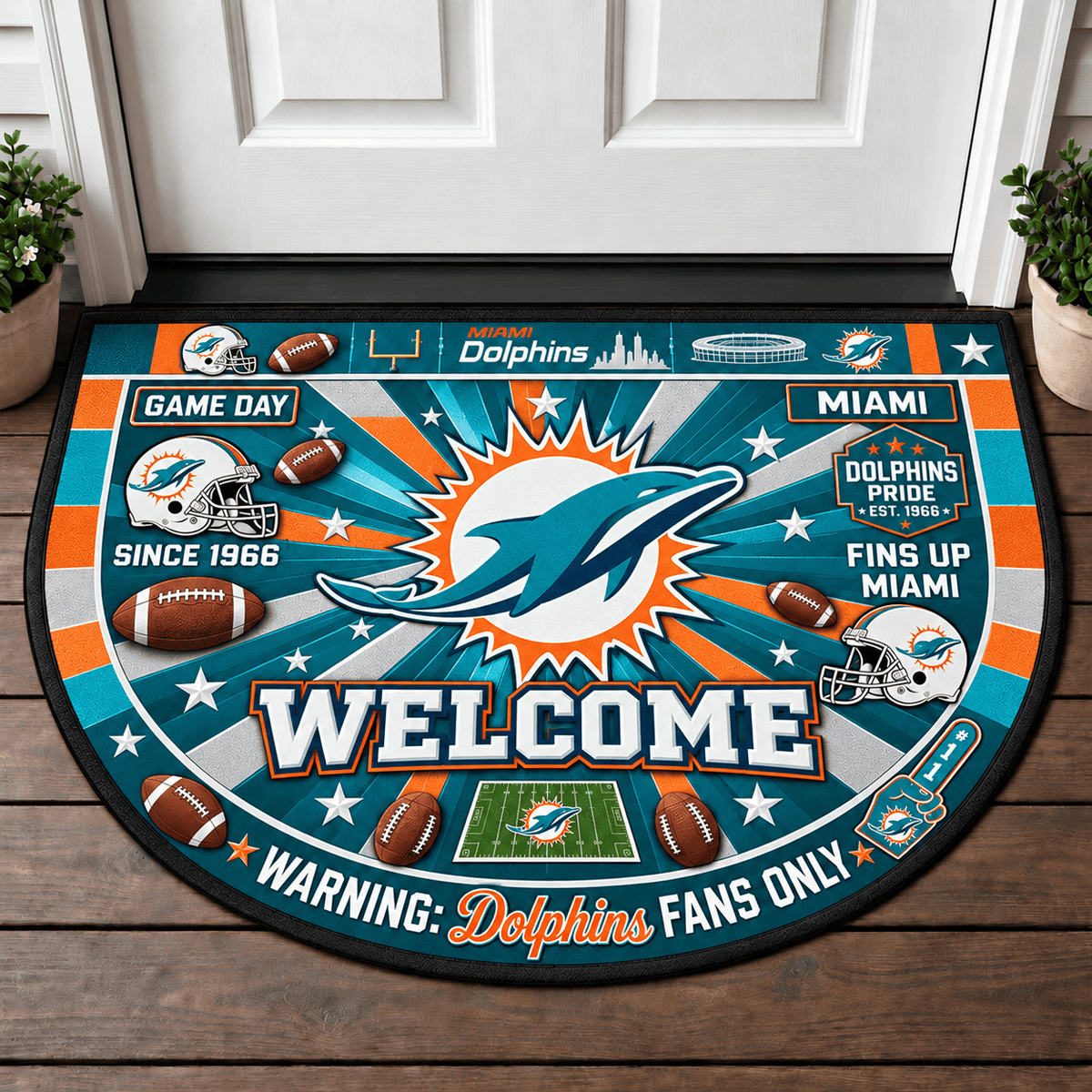 Miami Dolphins NFL Doormat Gift For Fan - Limited Edition