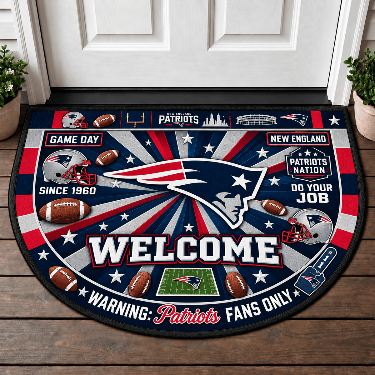 New England Patriots NFL Doormat Gift For Fan - Limited Edition