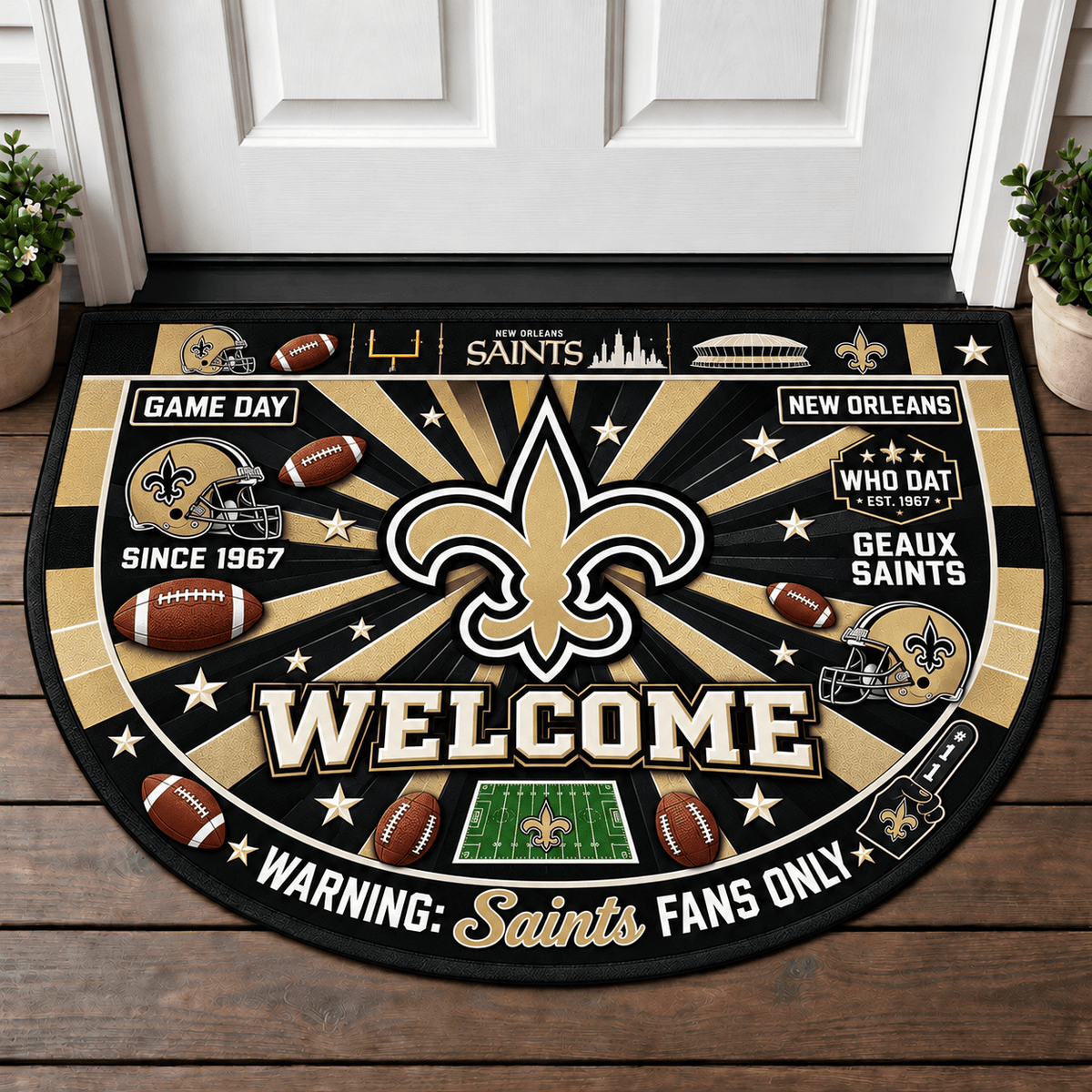 New Orleans Saints NFL Doormat Gift For Fan - Limited Edition