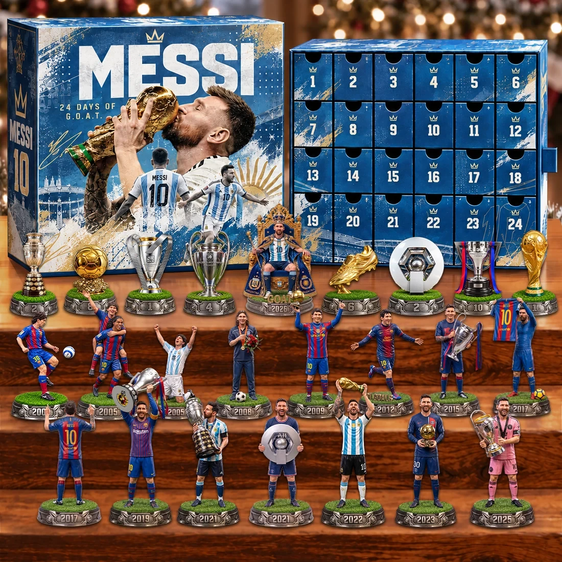 Messi G.O.A.T. Legacy 24-Day Acrylic Blind Box Calendar