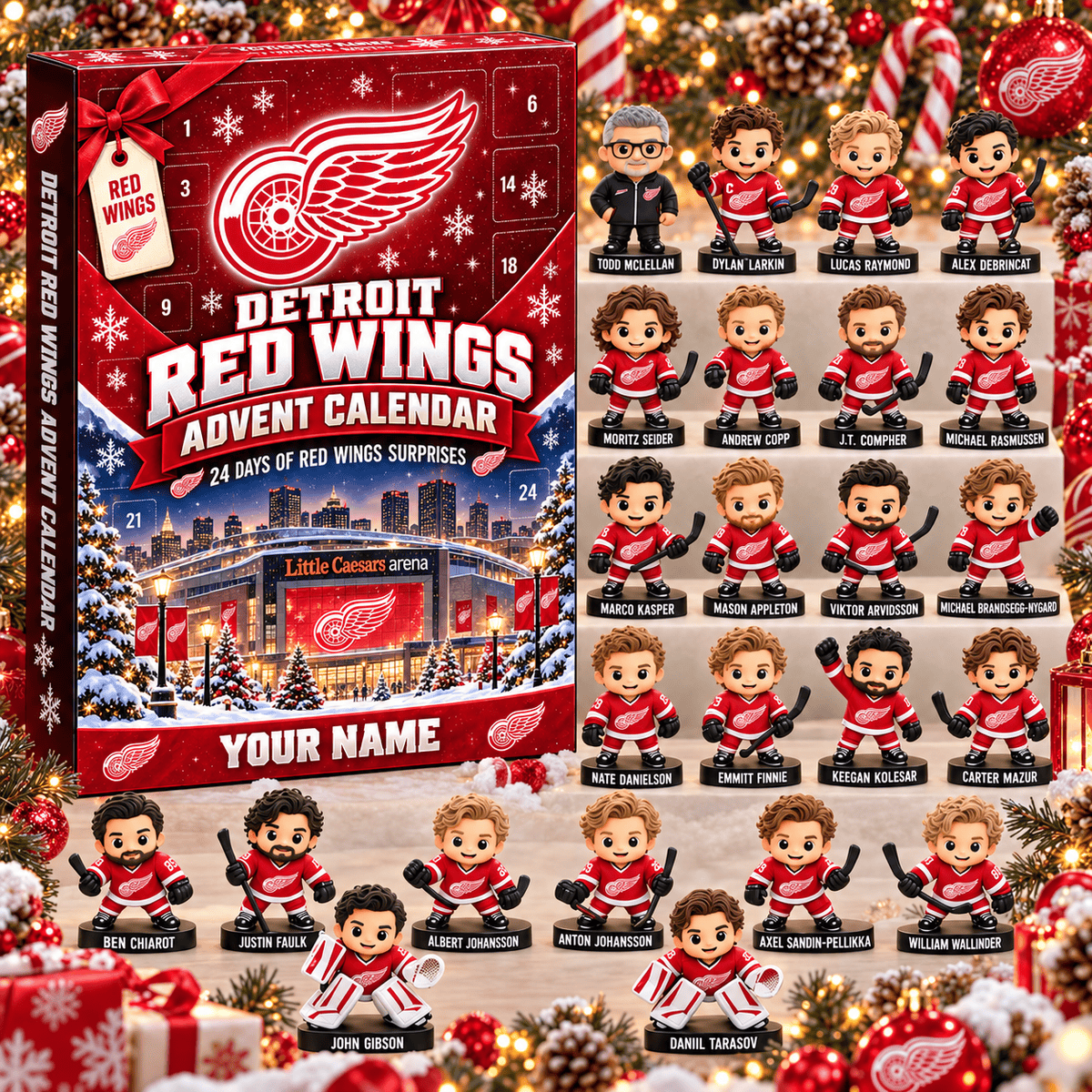 Detroit Red Wings NHL 24 Days of Surprises Advent Calendar