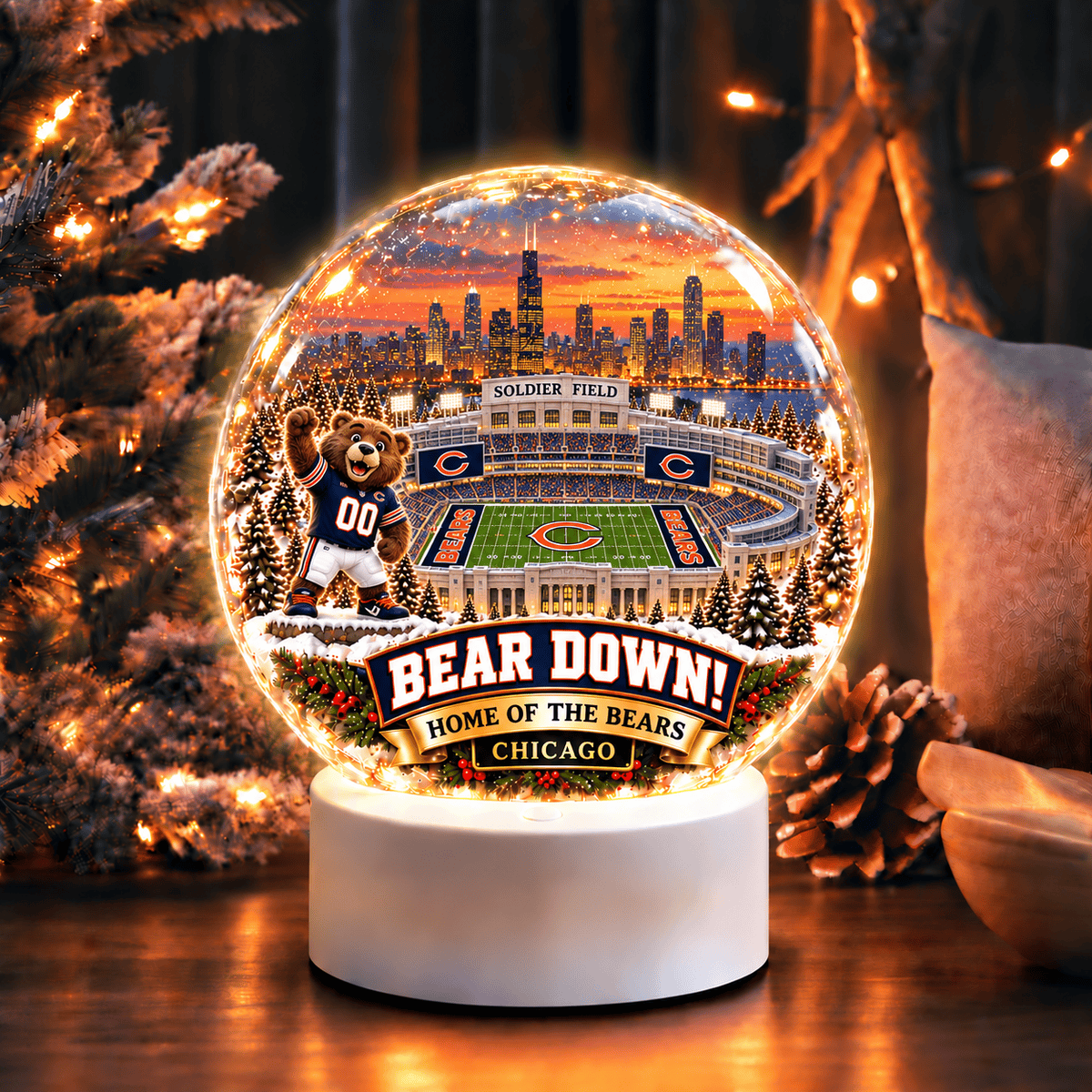 Chicago Bears Acrylic Night Light