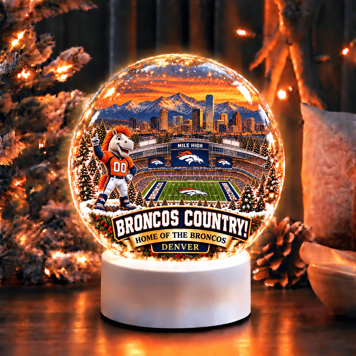 Denver Broncos Acrylic Night Light