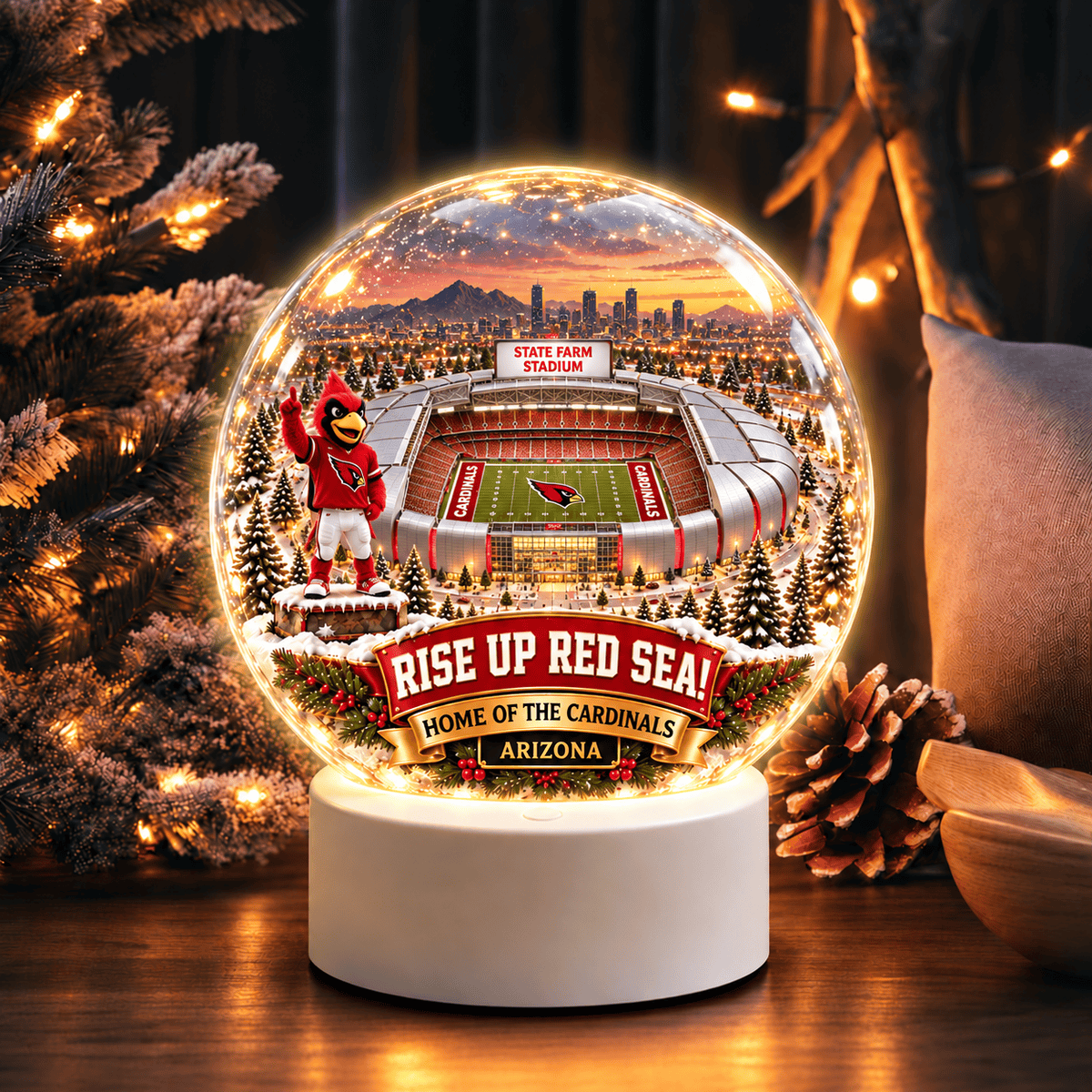 Arizona Cardinals Acrylic Night Light