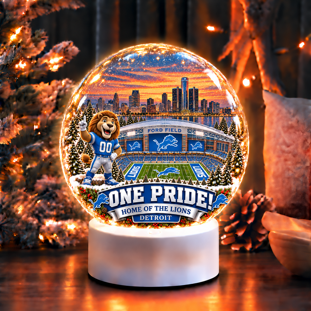 Detroit Lions Acrylic Night Light