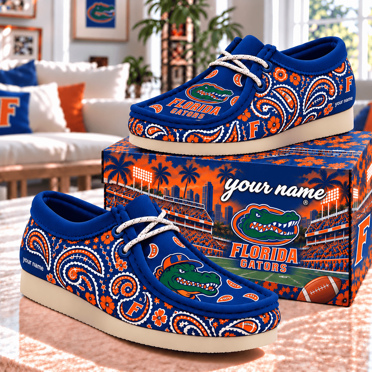 Florida Gators NCAA Personalized Football Hey Dude Shoes Gift For Fan
