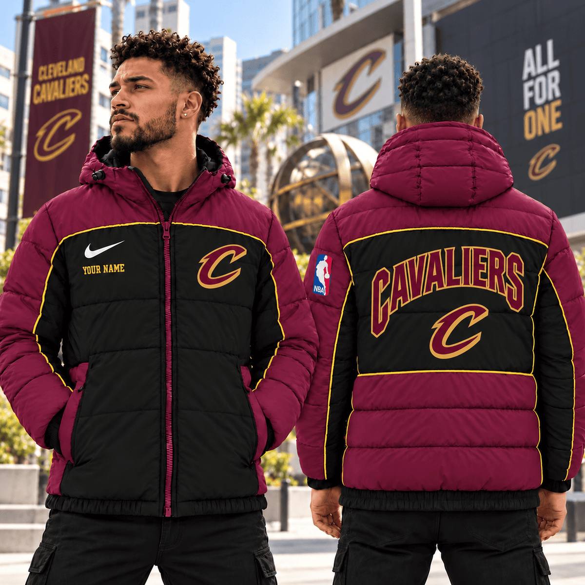 Cleveland Cavaliers NBA Down Jacket Custom Name Gifts For Fan - Limited Edition