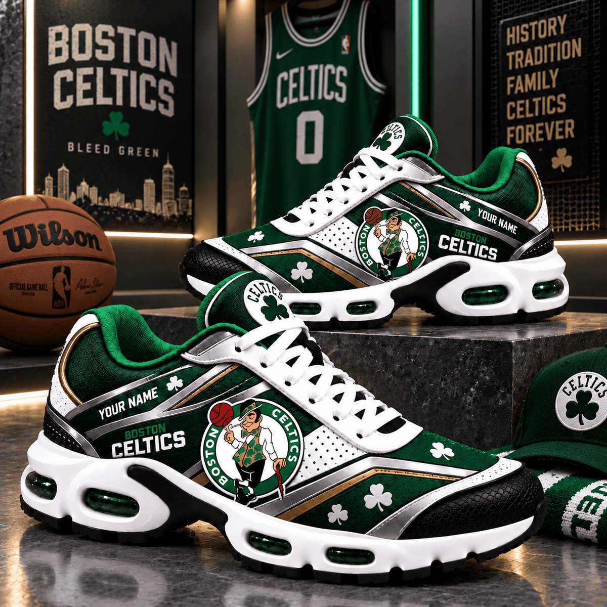 Boston Celtics NBA NEW Air Max Plus Shoes New Style For Fan
