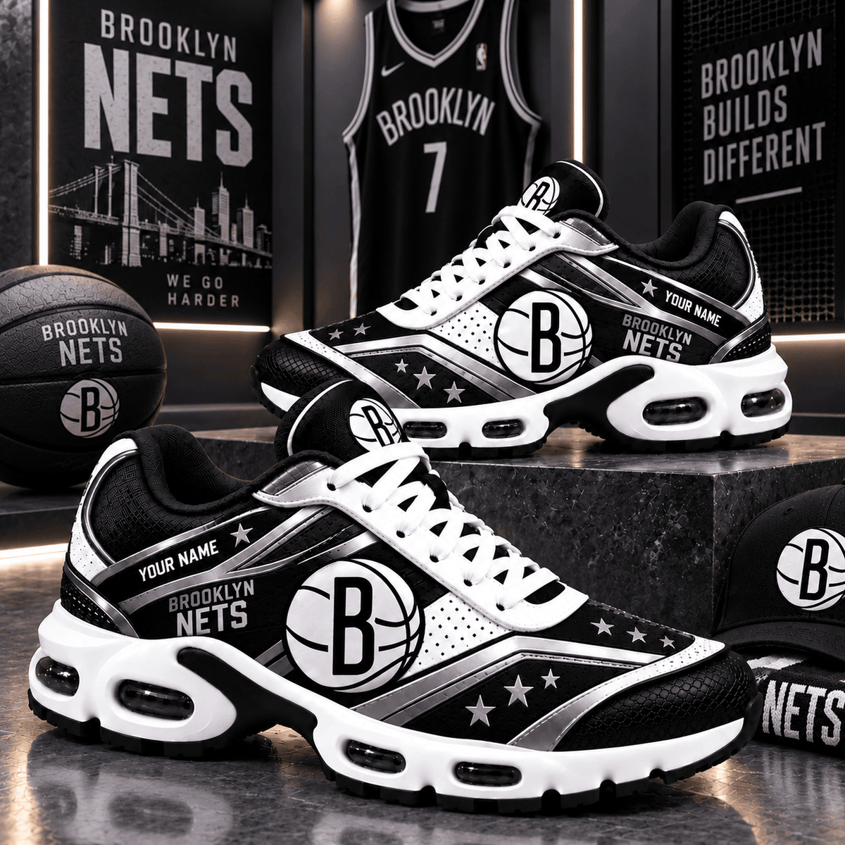 Brooklyn Nets NBA NEW Air Max Plus Shoes New Style For Fan