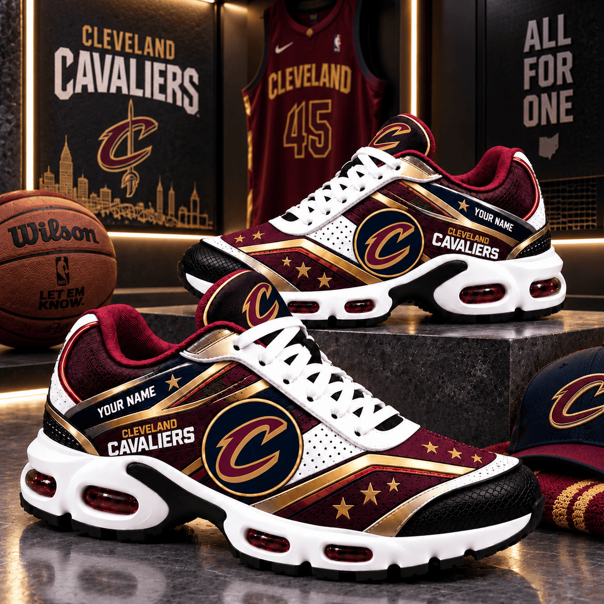 Cleveland Cavaliers NBA NEW Air Max Plus Shoes New Style For Fan