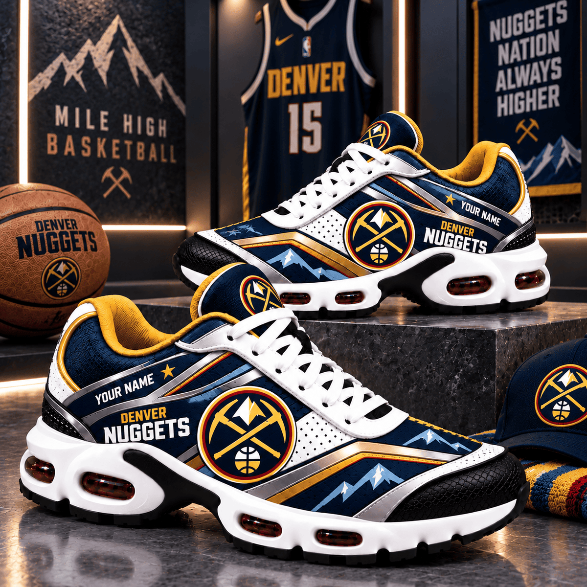 Denver Nuggets NBA NEW Air Max Plus Shoes New Style For Fan