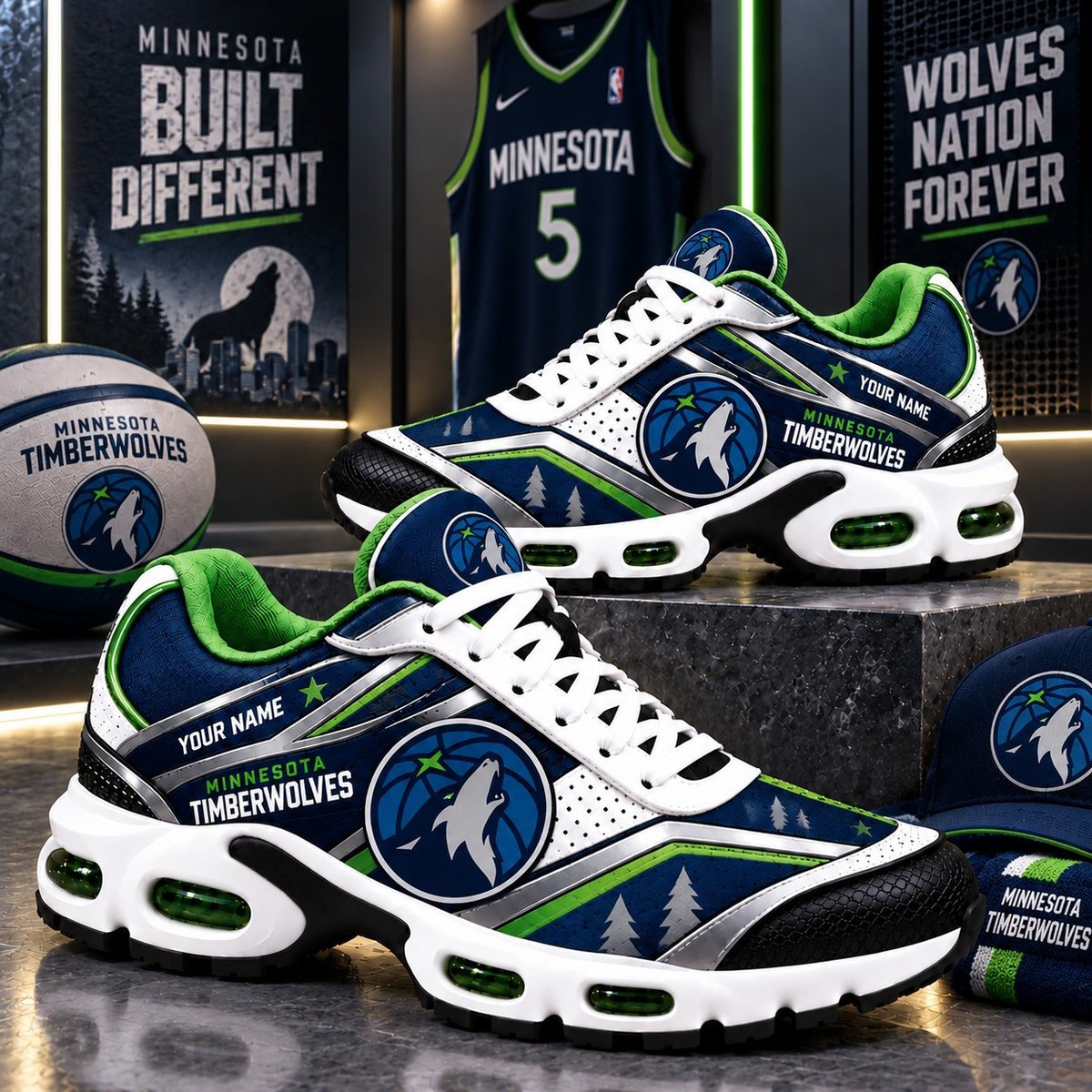 Minnesota Timberwolves NBA NEW Air Max Plus Shoes New Style For Fan