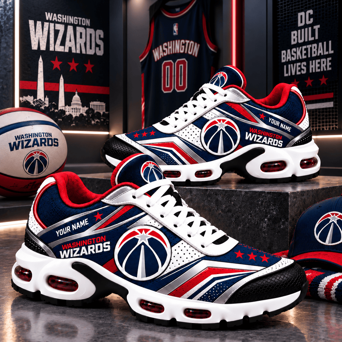 Washington Wizards NBA NEW Air Max Plus Shoes New Style For Fan