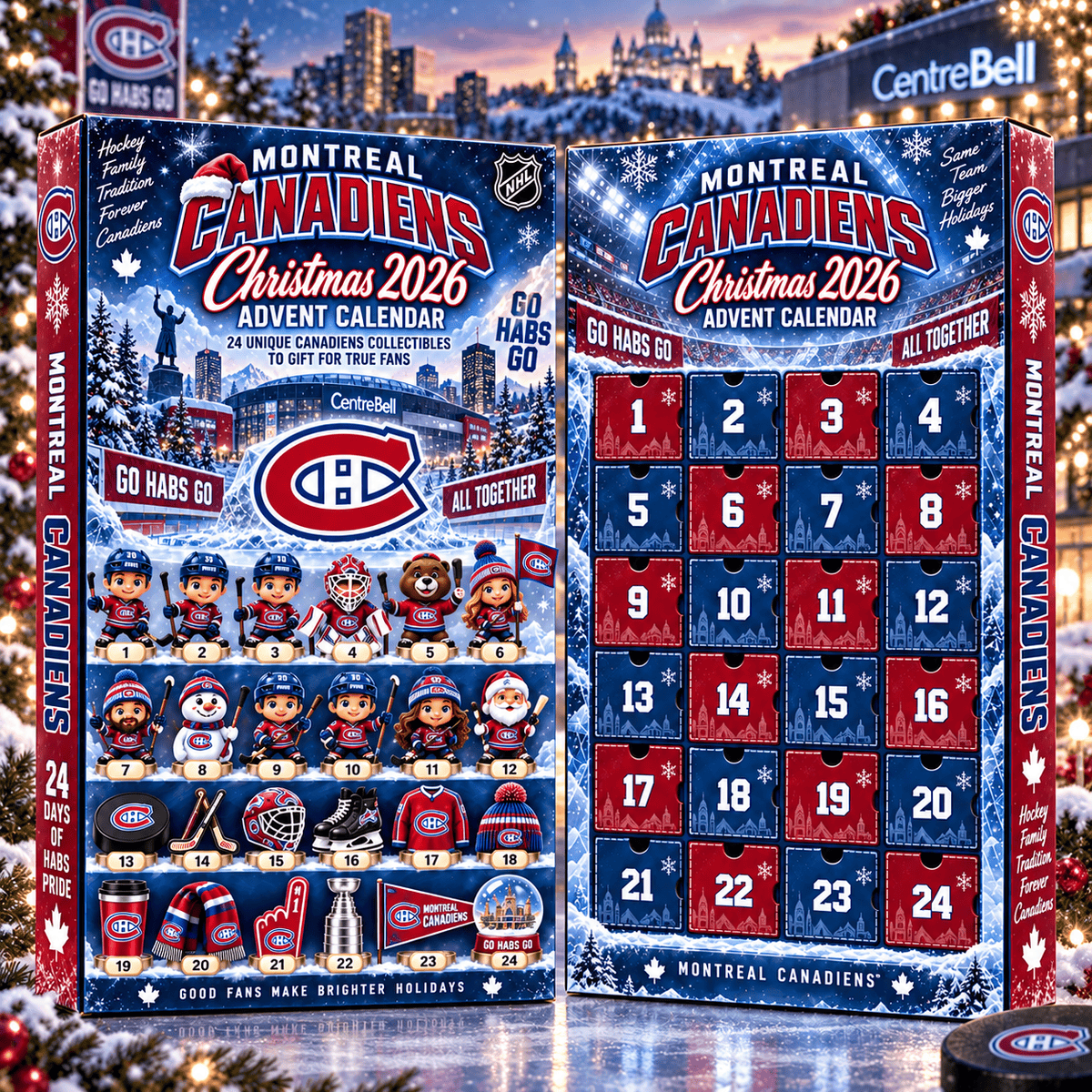 Montreal Canadiens NHL team Advent Calendar Box New Style For Fan