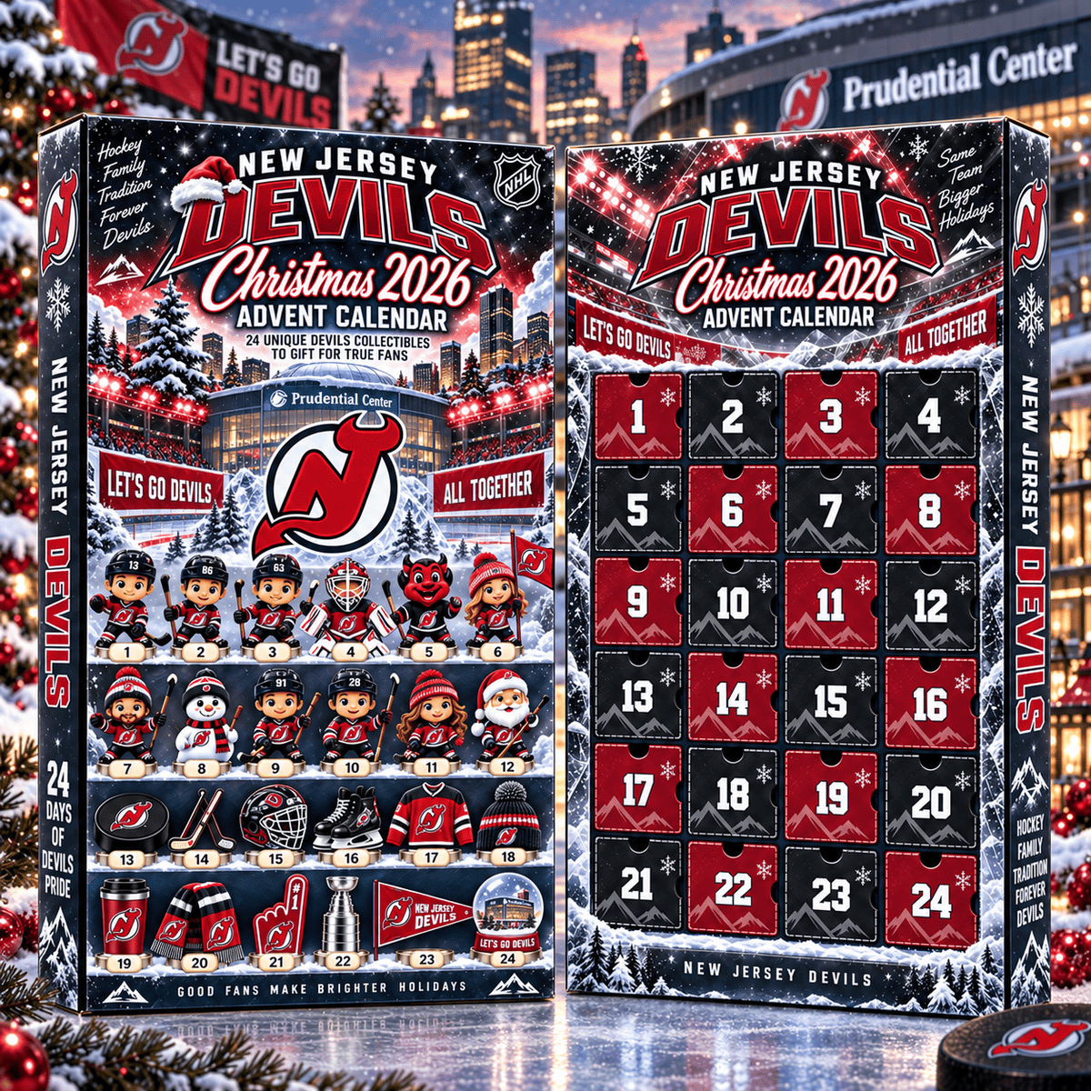 New Jersey Devils NHL team Advent Calendar Box New Style For Fan