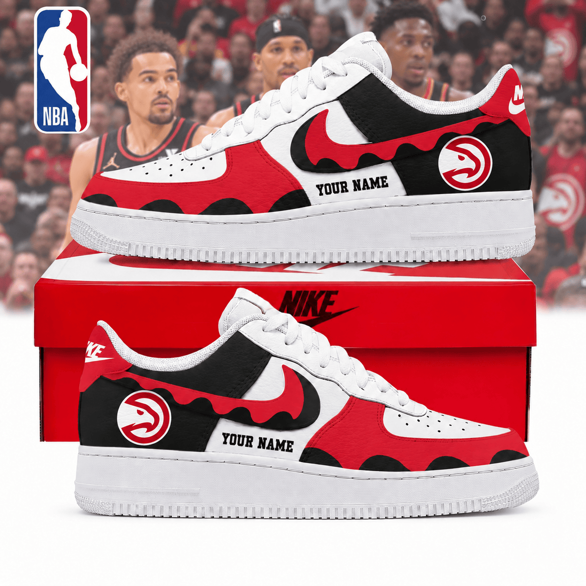 Atlanta Hawks NBA Personalized Low Top Air Force Shoes