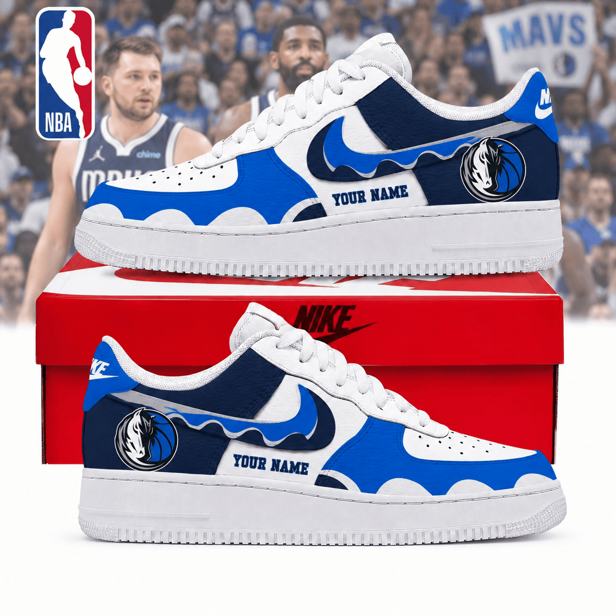Dallas Mavericks NBA Personalized Low Top Air Force Shoes