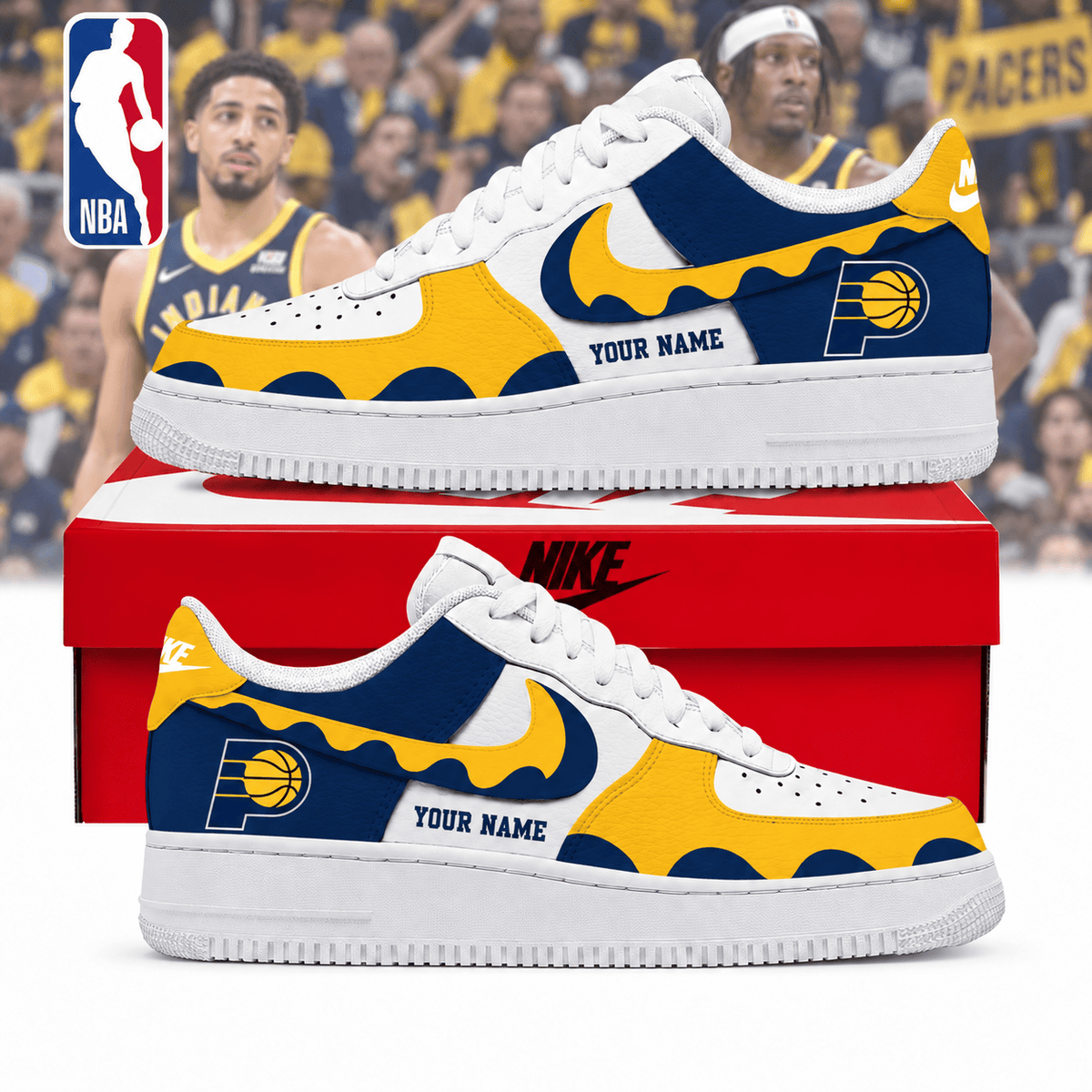 Indiana Pacers NBA Personalized Low Top Air Force Shoes