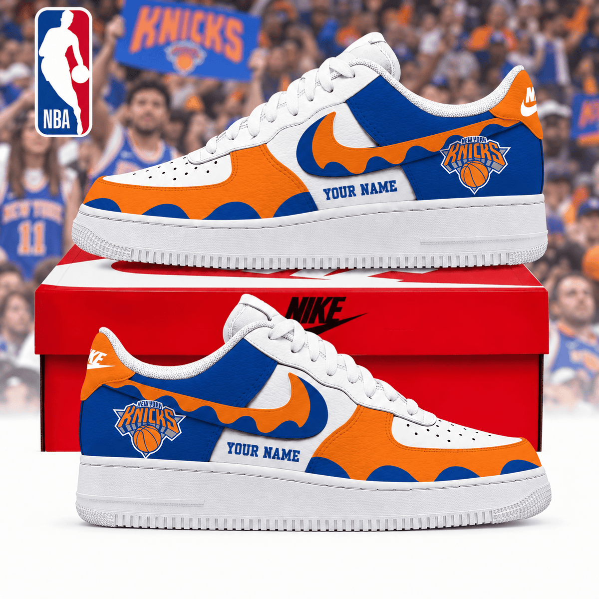 New York Knicks ⭐ NBA Personalized Low Top Air Force Shoes