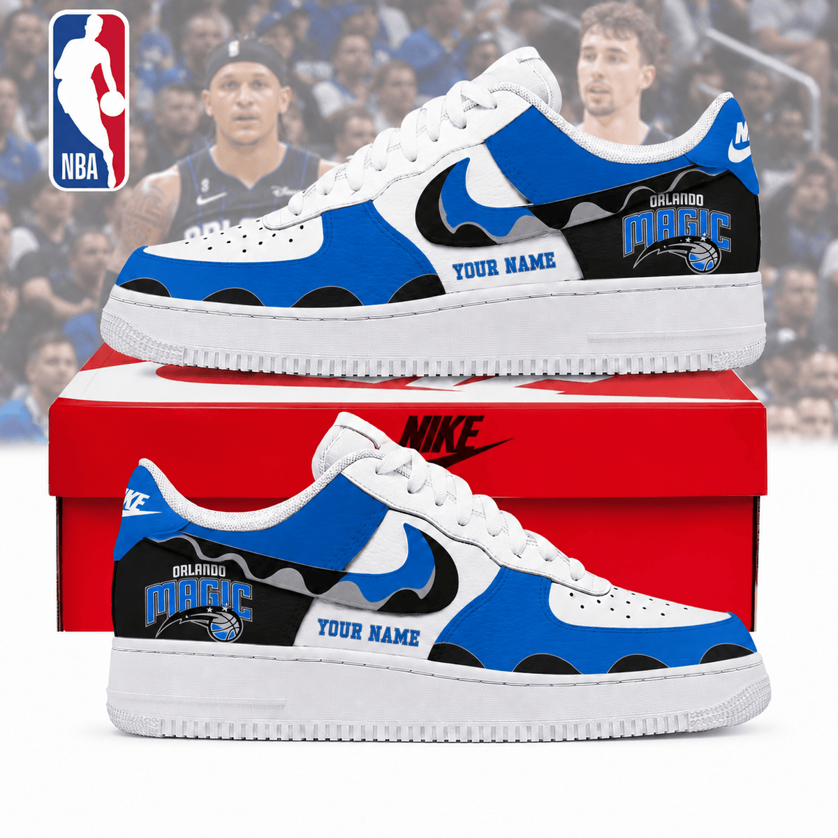 Orlando Magic NBA Personalized Low Top Air Force Shoes