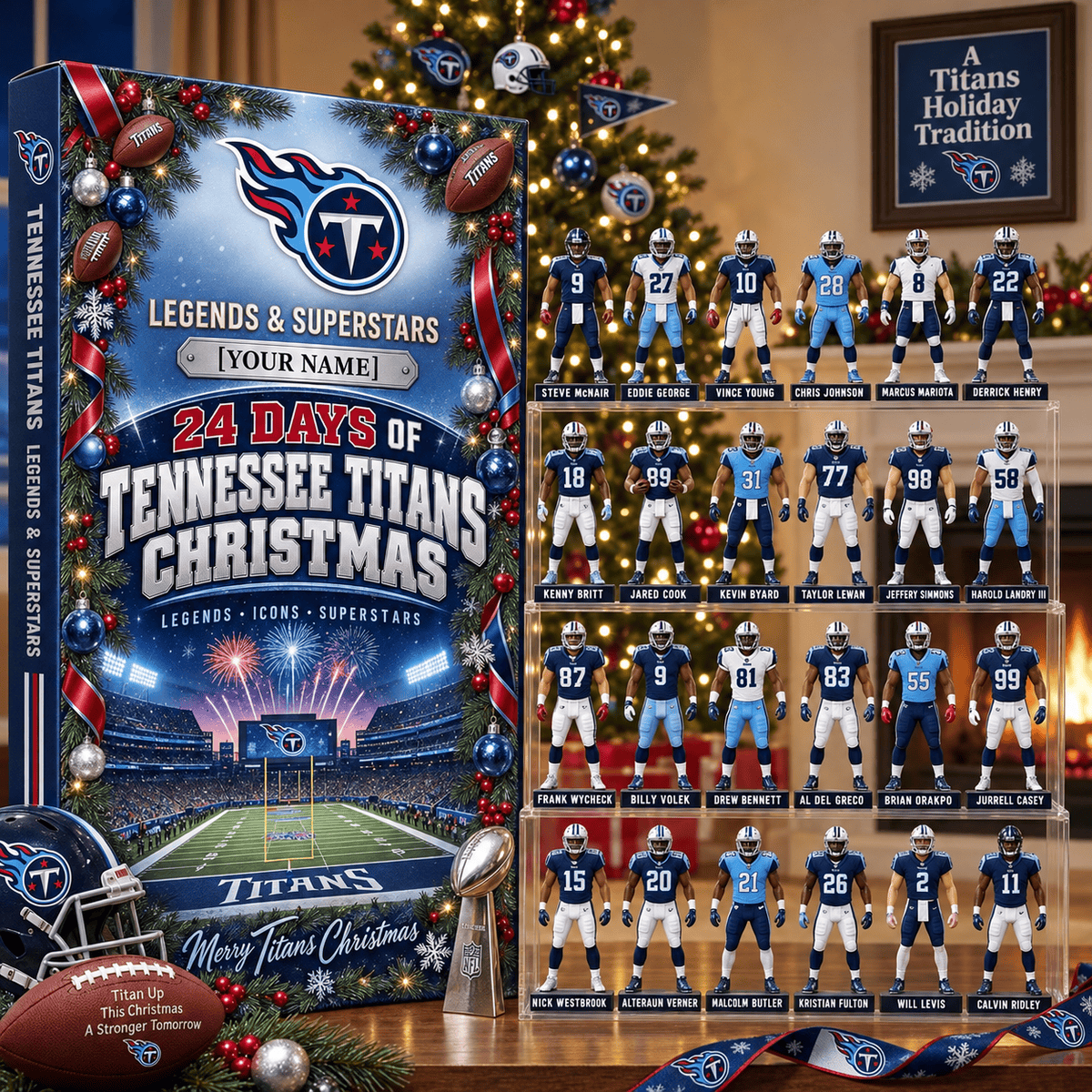 Washington Commanders NFL Advent calendar Full Box Christmas Gifts Custom Name