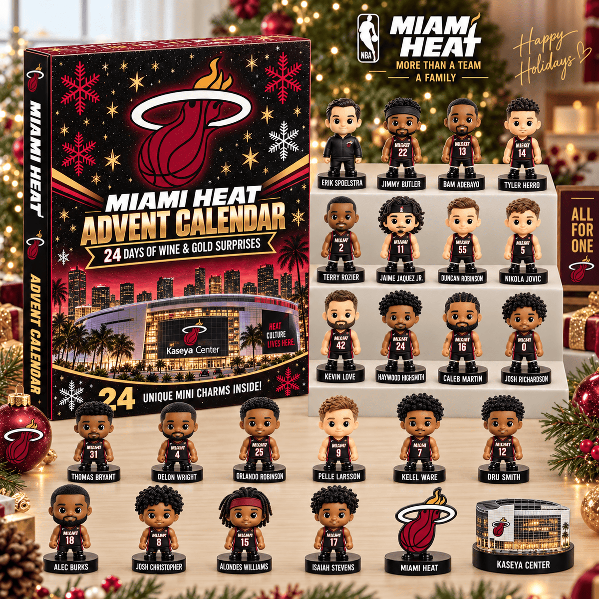Miami Heat ⭐ NBA 24 Days Of Basketball Advent Calendar Blink Box