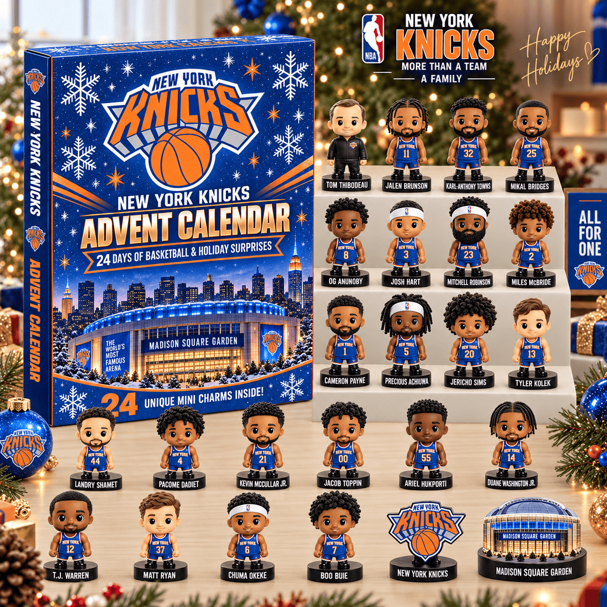 New York Knicks ⭐ NBA 24 Days Of Basketball Advent Calendar Blink Box