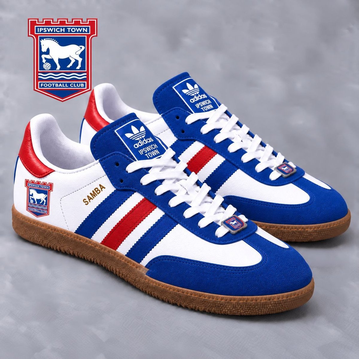 Ipswich Town | Premium EPL Team Pride Samba Shoes