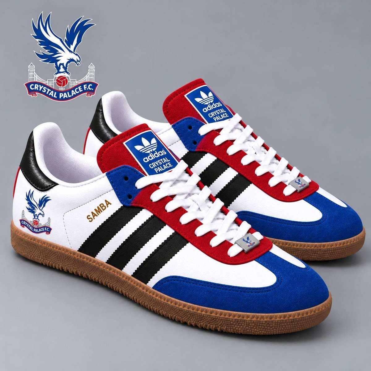 Crystal Palace | Premium EPL Team Pride Samba Shoes