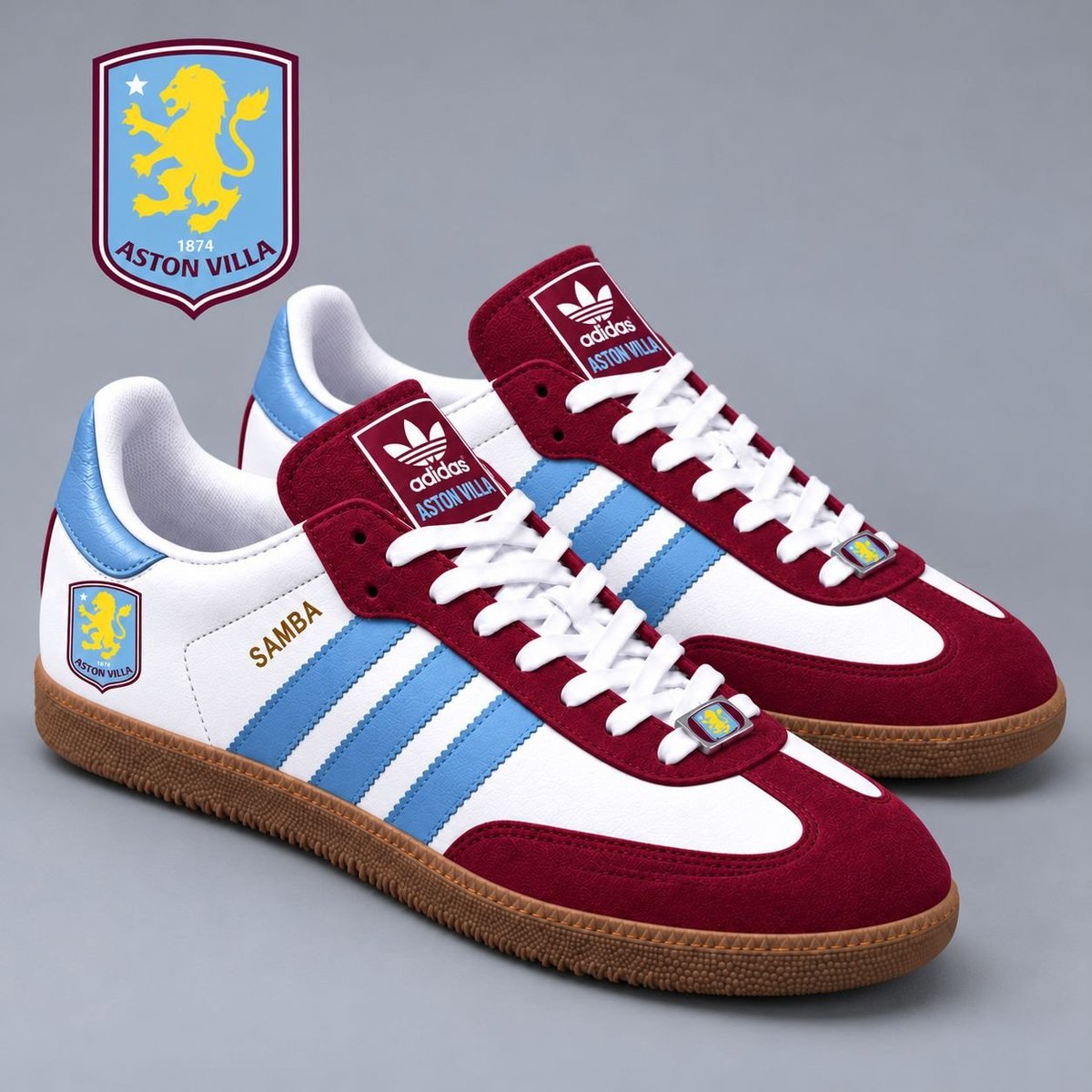 Aston Villa | Premium EPL Team Pride Samba Shoes