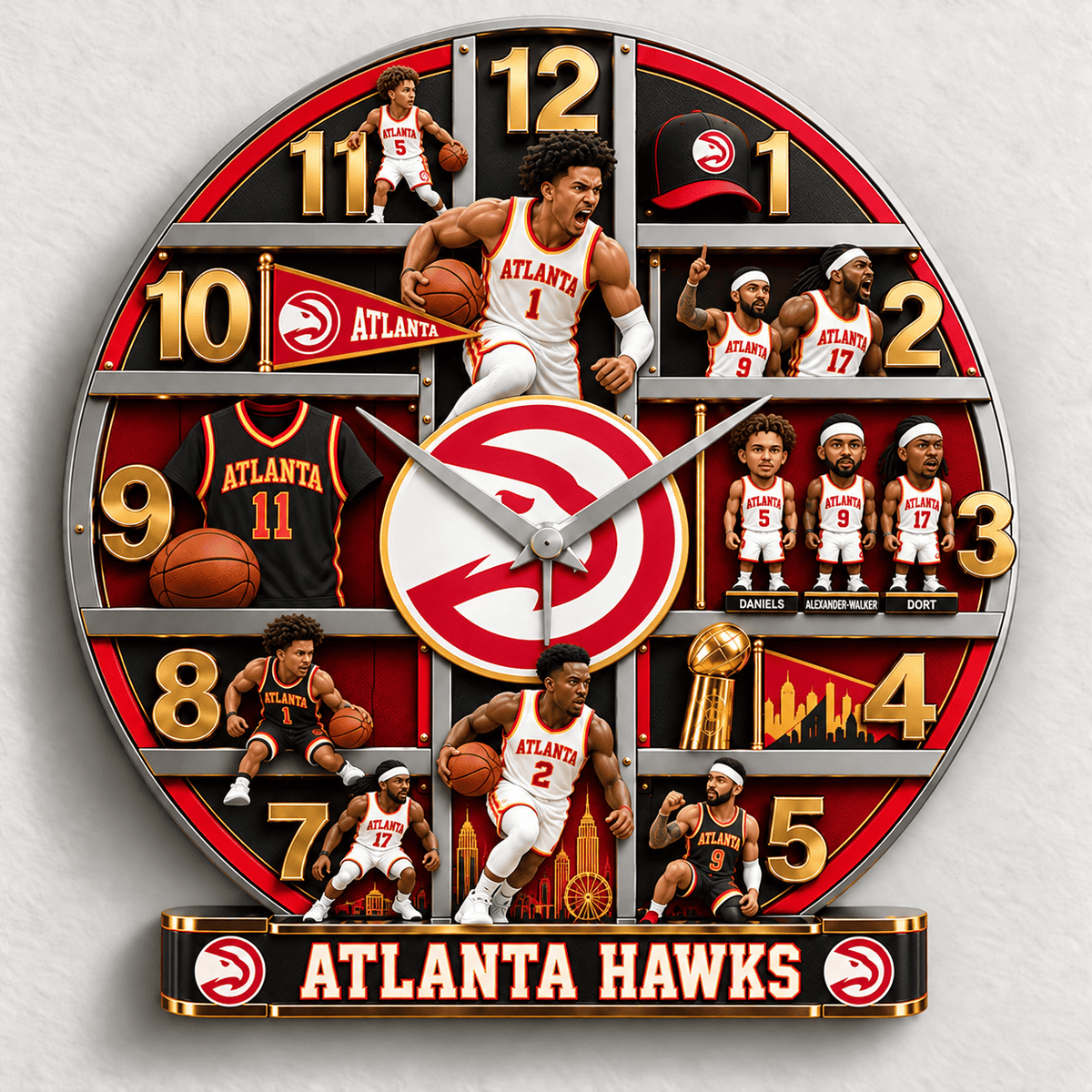 Atlanta Hawks NBA New Design Wall Clock Special Gift For Fan Love Home Decor