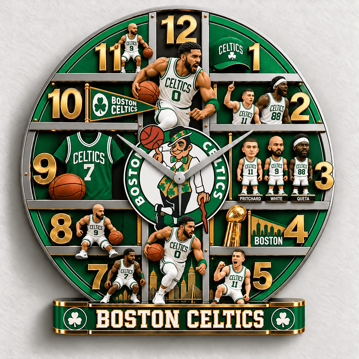 Boston Celtics NBA New Design Wall Clock Special Gift For Fan Love Home Decor