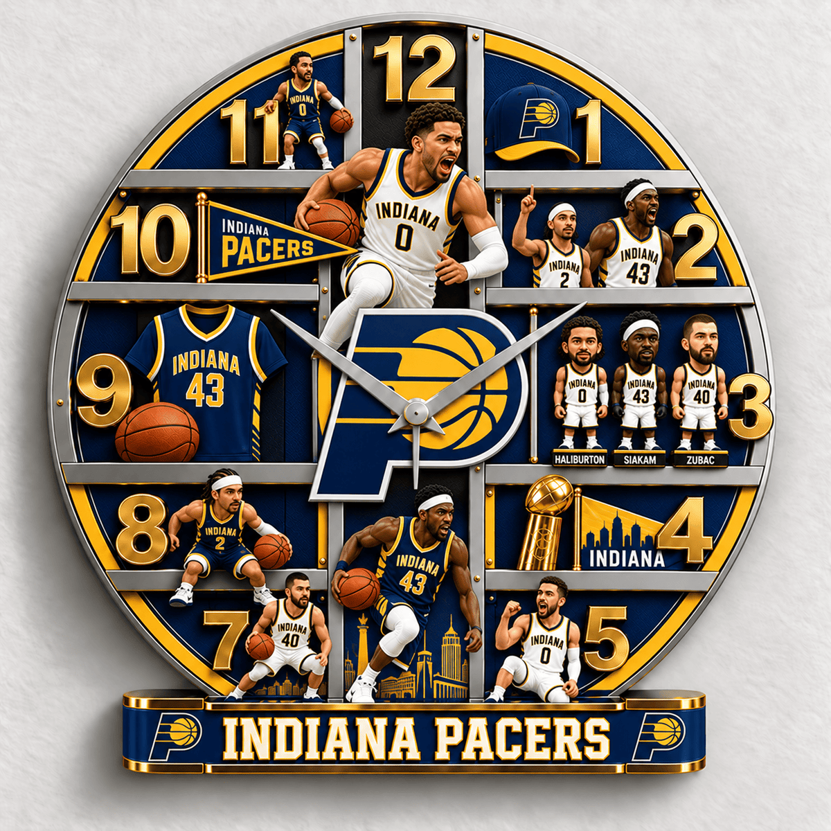 Indiana Pacers NBA New Design Wall Clock Special Gift For Fan Love Home Decor