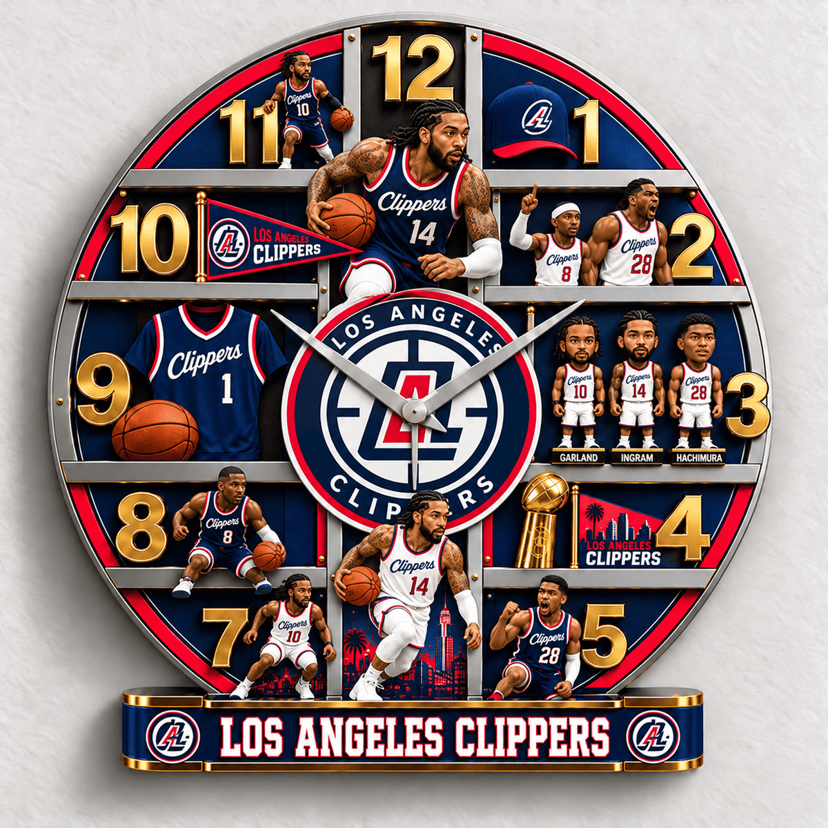 Los Angeles Clippers NBA New Design Wall Clock Special Gift For Fan Love Home Decor