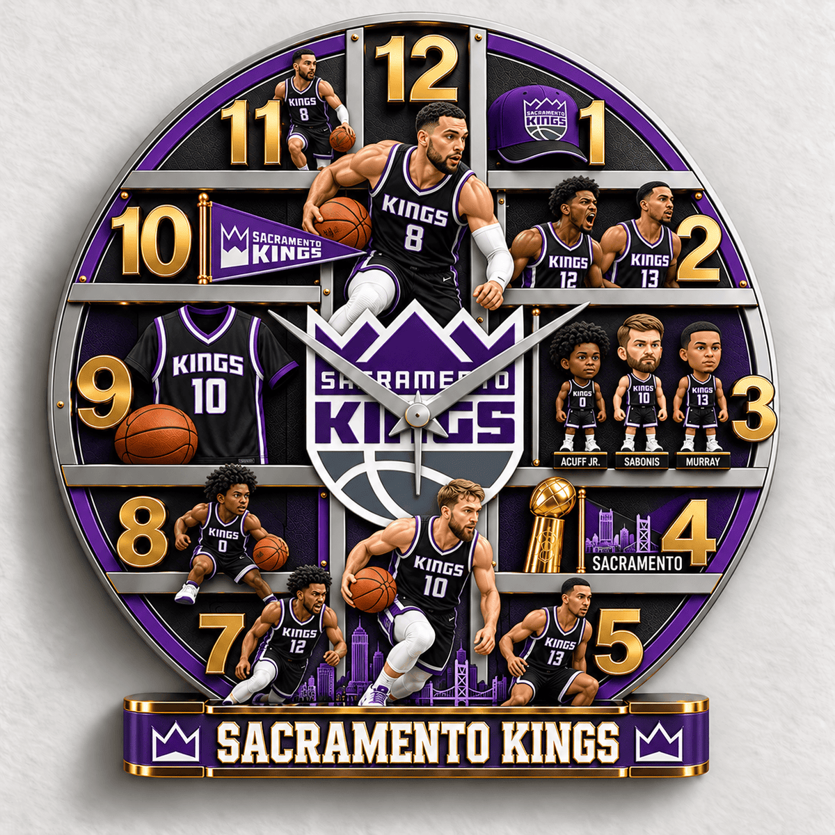 Sacramento Kings NBA New Design Wall Clock Special Gift For Fan Love Home Decor