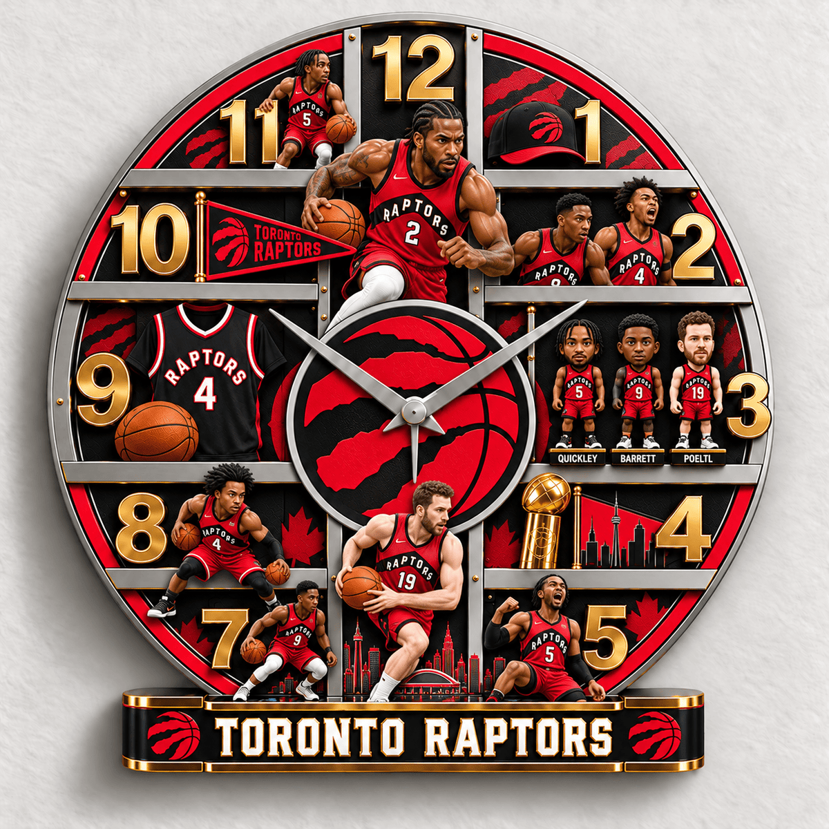 Toronto Raptors NBA New Design Wall Clock Special Gift For Fan Love Home Decor