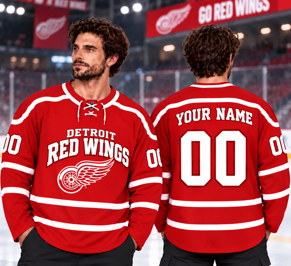 Detroit Red Wings NHL Premium Hockey Jersey Personalized Gift For Fan