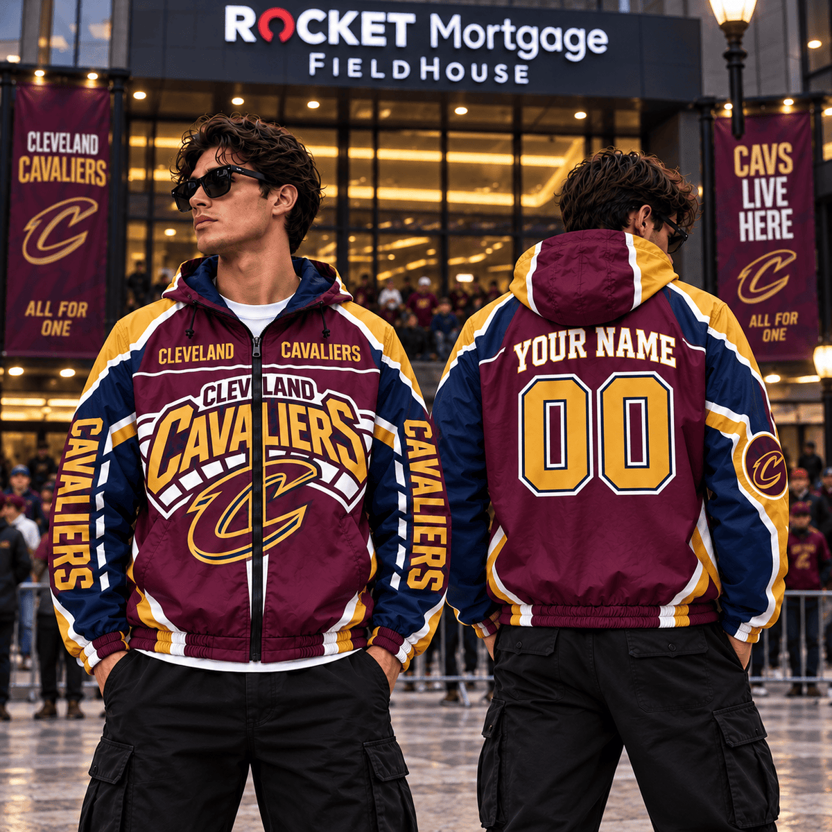Cleveland Cavaliers NBA Personalized Outdoor Windbreaker Jacket Gift For Fan