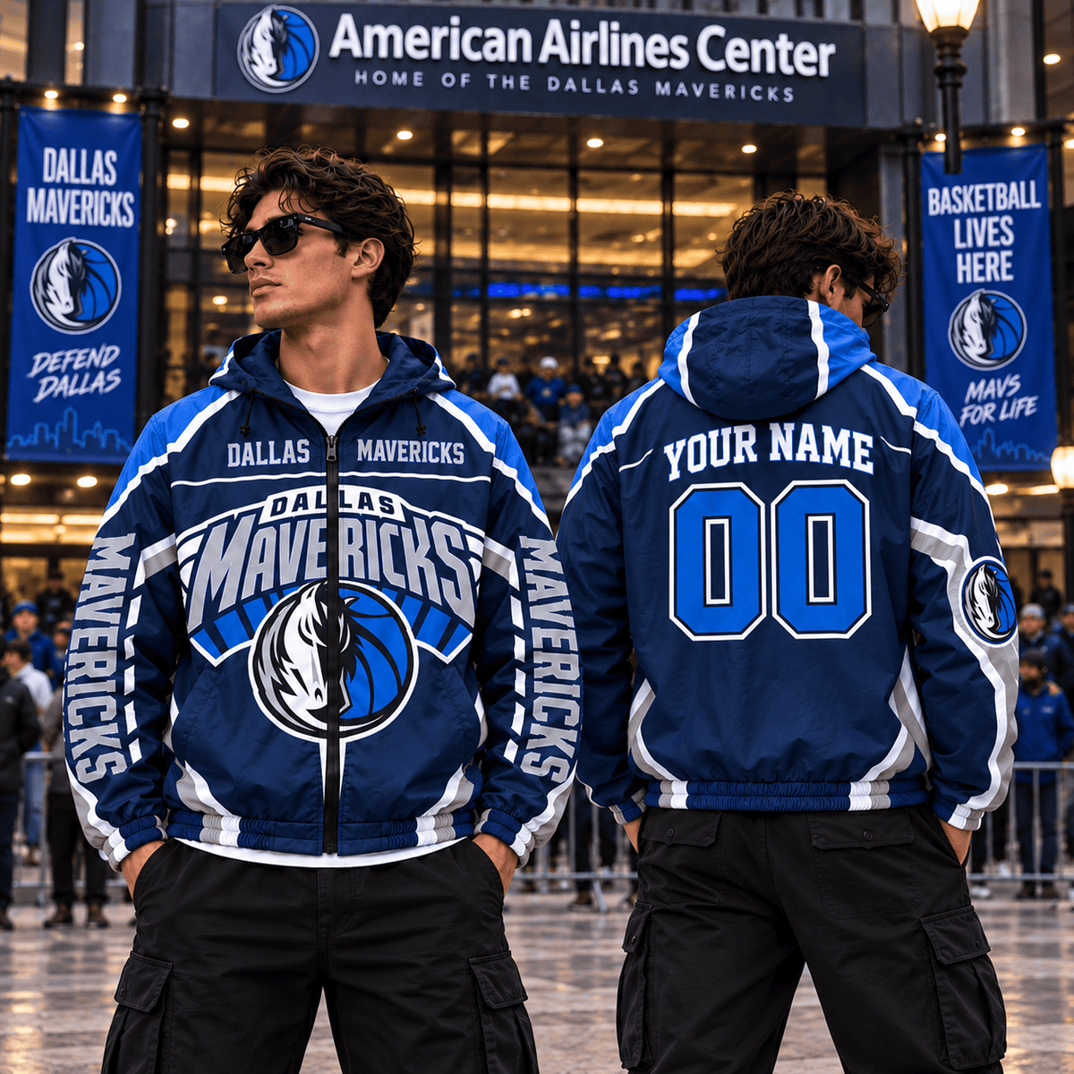 Dallas Mavericks NBA Personalized Outdoor Windbreaker Jacket Gift For Fan