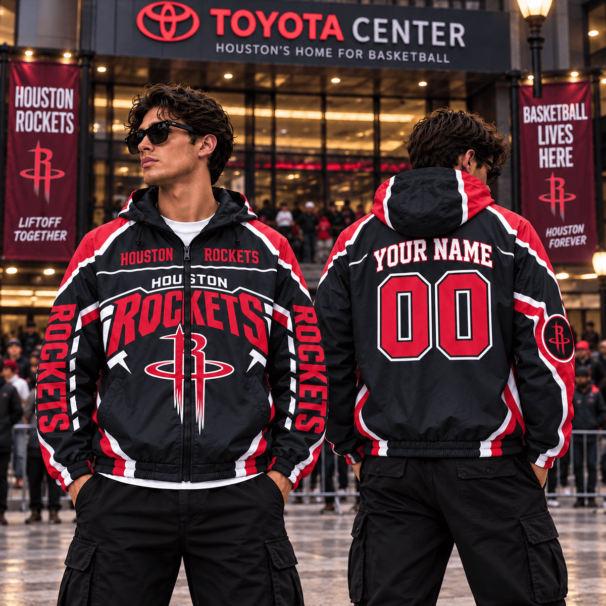 Houston Rockets NBA Personalized Outdoor Windbreaker Jacket Gift For Fan