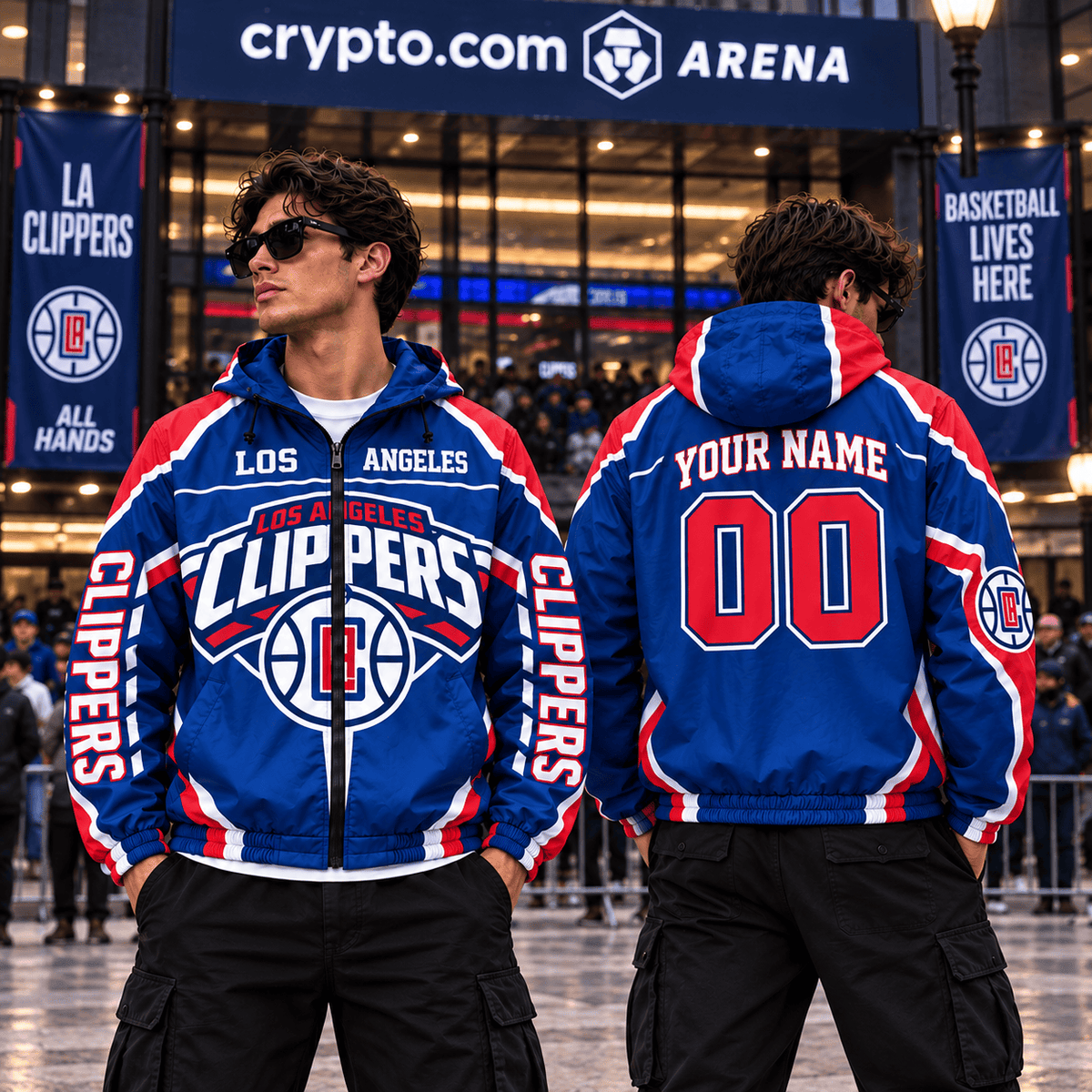 Los Angeles Clippers NBA Personalized Outdoor Windbreaker Jacket Gift For Fan