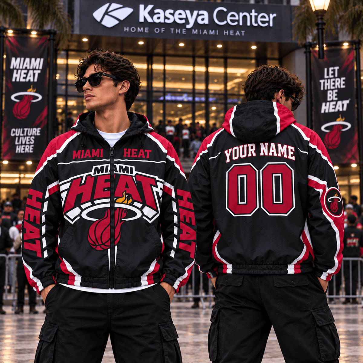 Miami Heat ⭐ NBA Personalized Outdoor Windbreaker Jacket Gift For Fan