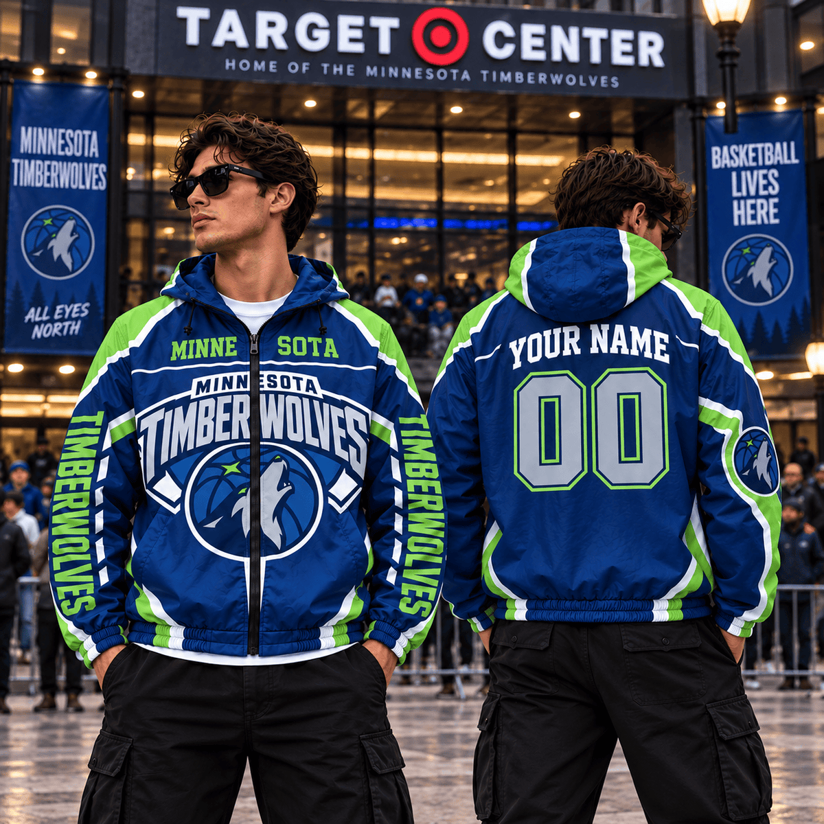 Minnesota Timberwolves NBA Personalized Outdoor Windbreaker Jacket Gift For Fan