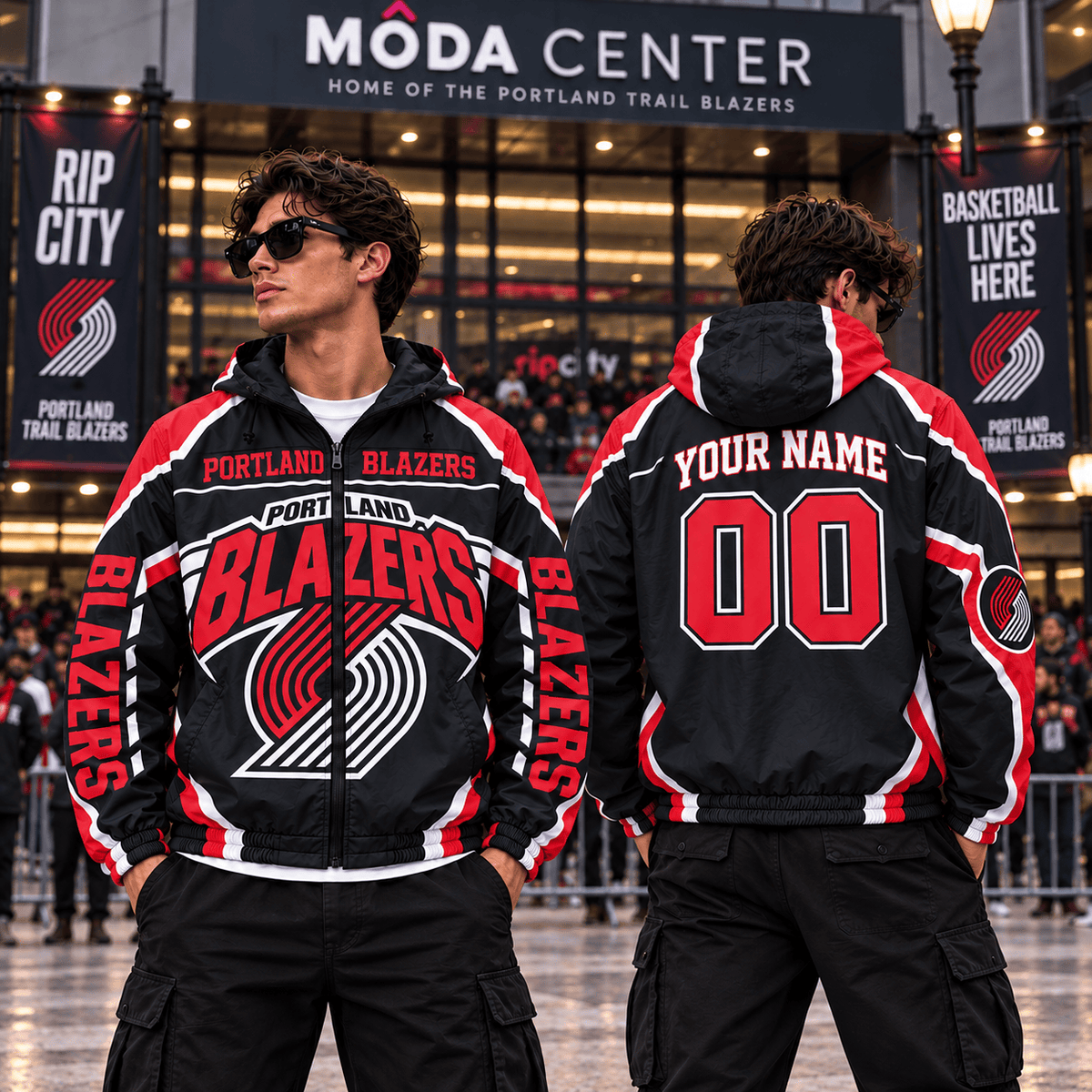 Portland Trail Blazers NBA Personalized Outdoor Windbreaker Jacket Gift For Fan